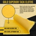 thumbnail image 3 of Dura-Gold - Pure Gold Superior Tack Cloths - Tack Rags (Box of 36) - Woodworking and Painters Professional Grade - Removes Dust, Sanding Particles, Cleans Surfaces - Wax and Silicone Free, Anti-Static, 3 of 6