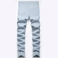 thumbnail image 4 of IROINNID Mens SweatPants Stripes able d Plaid Trousers High Elastic Large Size Slim Formal Trousers Cotton Trousers Full Length Pants Rigid Waist Skinny Pants, 4 of 5