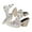 White, variant on Anuirheih Summer Ladies Shoes Embroidered High Heel Closed Toe Sandals Casual Women's Sandals Sandals Women (White)
