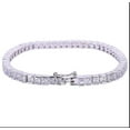 thumbnail image 2 of CZ Diamonds tennis bracelet, solid 14k solid gold plated, delicate bridal bracelet,thin diamond bracelet for womenTennis Bracelet,Tennis Bracelet, 2 of 3