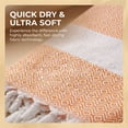 thumbnail image 3 of Unique Bargains Geometric Sandproof Quick Dry Turkish Beach Towel Orange 71" x 40", 3 of 8
