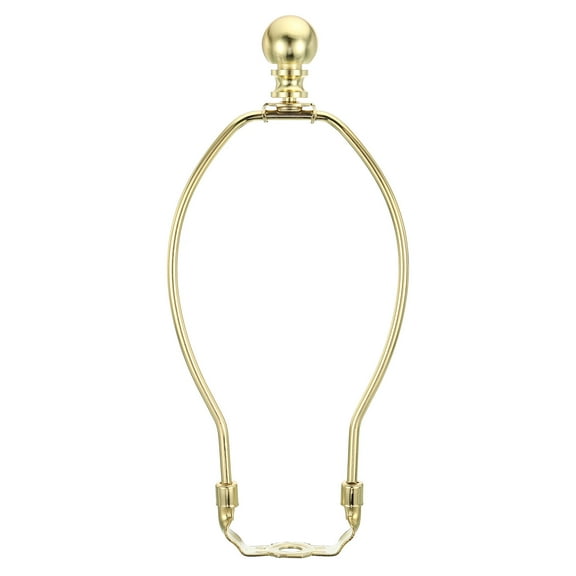 Uxcell 7.87 inch Lamp Harp Kit with Finial Lamp Shade Holder Gold Tone, 1 Set