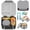 Black&Gray, variant on Kids Bento Lunch Box with 9oz Soup Thermos Leak-Proof Food Container 4 Compartments Insulated Hot Food Jar for Toddler Kid Boys Girls to School & Travel