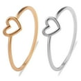 thumbnail image 2 of Hollow Heart Peach Heart Heart Ring, 2 of 5
