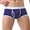Blue, variant on Underwear Men Underwear Briefs Mens Solid Pouch Underpants Shorts Breathe Men's underwear,Black Small