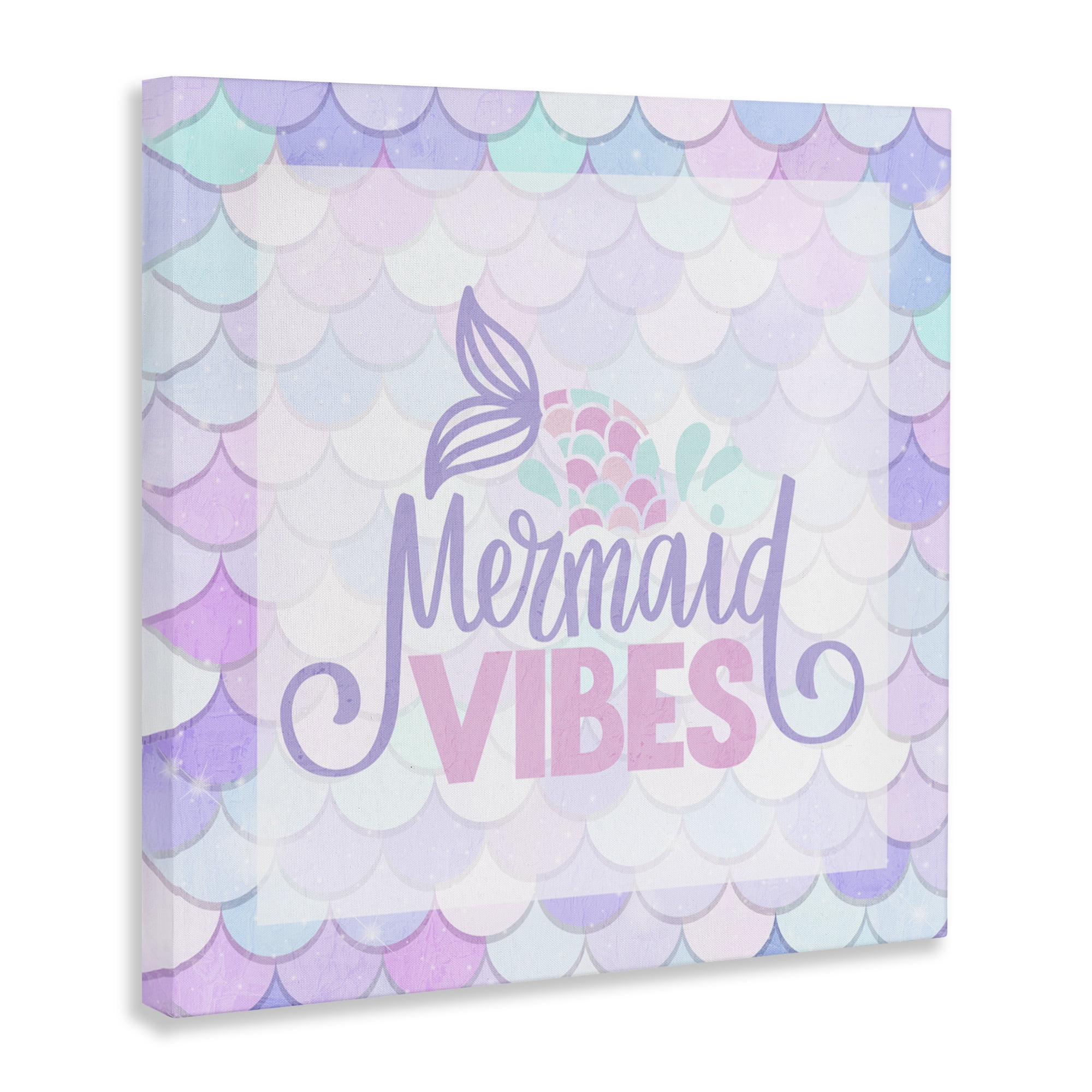 Pastel Mermaid Vibes Canvas Wall Art, design by Kim Allen