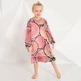 thumbnail image 7 of Casual Dresses Nightgowns Velvet Pleated design One-Piece Nightdress for Indoor Outdoor Daily Pink-peach Pattern 3-10T, 7 of 7