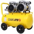 thumbnail image 3 of Topcobe 2.5HP Silent Oil-Free Air Compressor, Oil-Free, 13 Gallon Portable Electric Shop Air Compressor with Wheels and Automatic Drain Valve, 70 dBA Noise Level, Yellow, 3 of 11