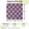 thumbnail image 2 of Red White and Blue Star Striped Pattern Square Fitted Tablecloth with Elastic Edge,Square Table Cover,Washable Elastic Table Cover for Home Kitchen Party Decor 34"x34", 2 of 6