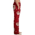 thumbnail image 3 of Fabrcox Christmas S-2xl Men's Slim Fit Pajama Pants Straight Leg Elastic Waist Pj Pants with Pockets Casual Christmas Tree Drawstring Sleep Lounge Pants Wine S, 3 of 4