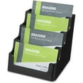 thumbnail image 2 of Deflecto, DEF90404, 4 Tier Business Card Holder, 1 Each, Black, 2 of 6