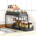 thumbnail image 1 of Under Sink Organizers Kitchen Storage Rack Rust Prevention Under Kitchen Pull-Out Sink Organizers And Storage For Closets Kitchen Bathroom Double-layer pull-out upper, 1 of 5
