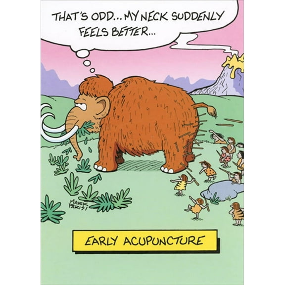 Oatmeal Studios Early Acupuncture Funny Get Well Card