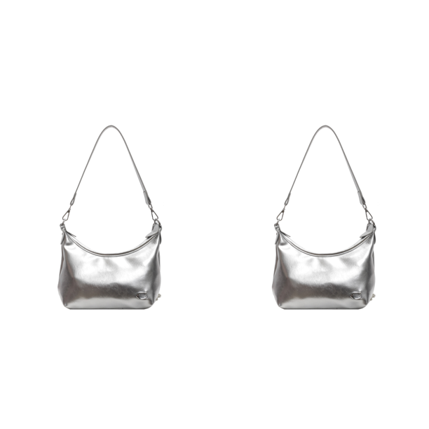 Mujeres PU Fashion Bag Caden Bag Should Satchel Bag (plata)