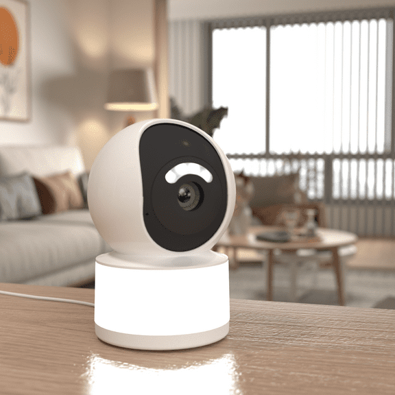 Pixlumvue Indoor Home Camera with Light, 2K, Color Night Vision, Baby Monitor, Dog Security Cam Small with Motion Detection, 2-Way Audio, Smart Cloud & SD Card Storage, 2.4g WiFi