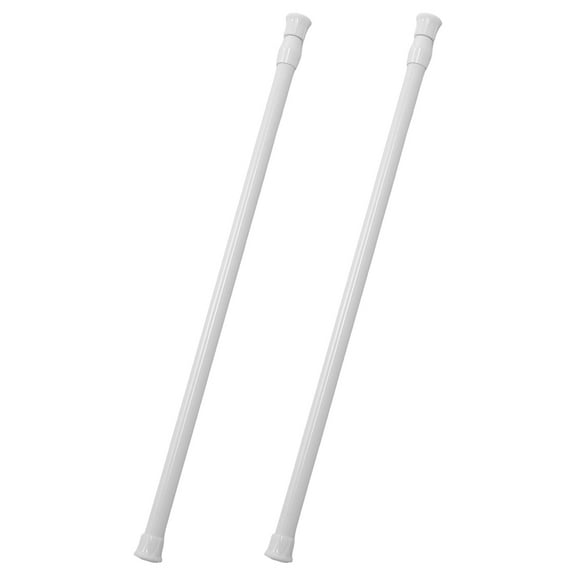 UPKOCH 2Pack Adjustable Telescopic Support Rods in White Color for RV Shower Curtain Rail and Small Spaces