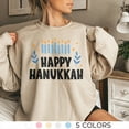 thumbnail image 4 of Hanukkah Sweatshirt, Happy Hanukkah, 4 of 7