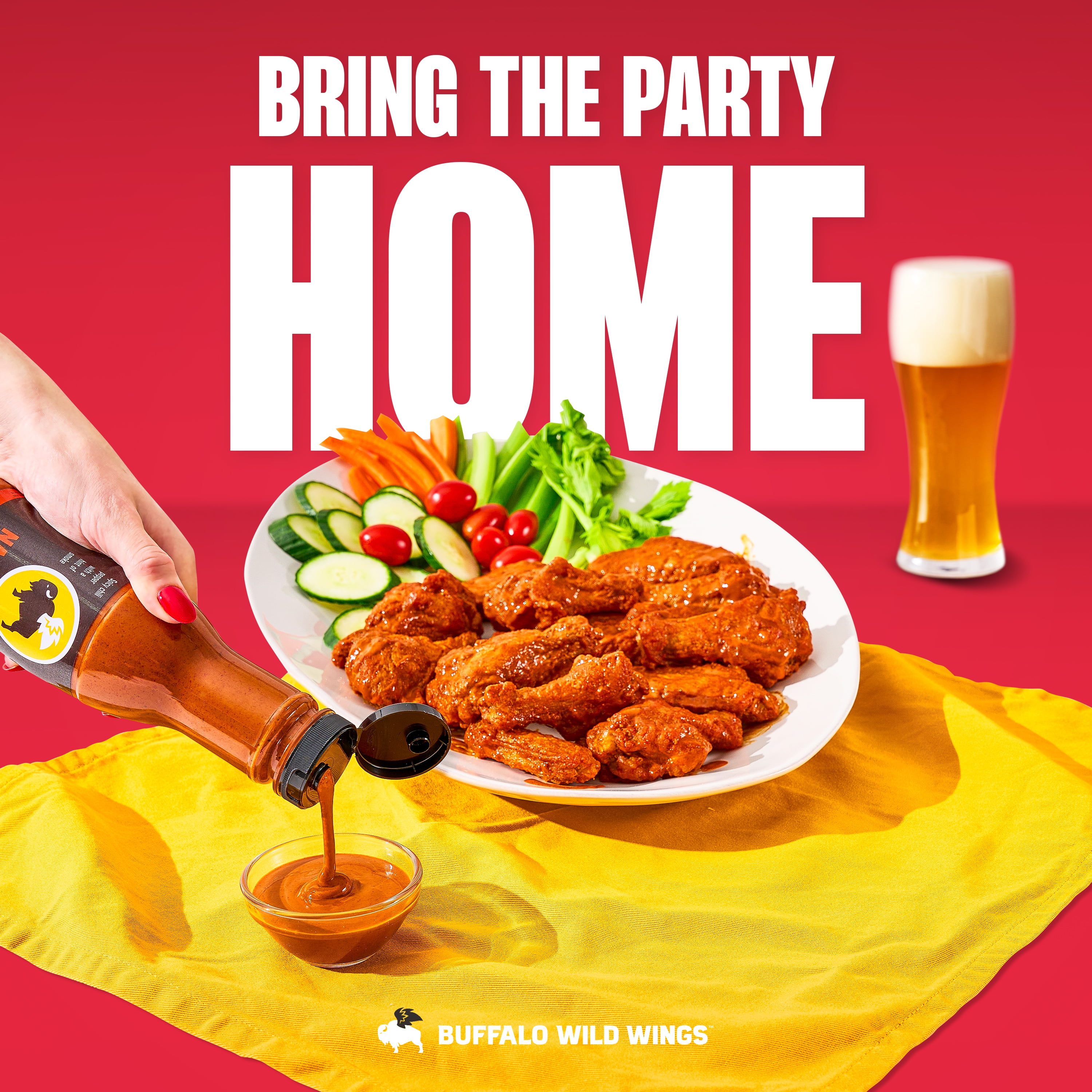 Buffalo Wild Wings Nashville Hot Sauce, 12 fl. oz.