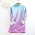 thumbnail image 5 of Breezora Cold Weather Mock Neck Sweatshirt Womens Insulated Crew Long Sleeve Casual Indoor Outdoor Loungewear XXL Size Pink, 5 of 5
