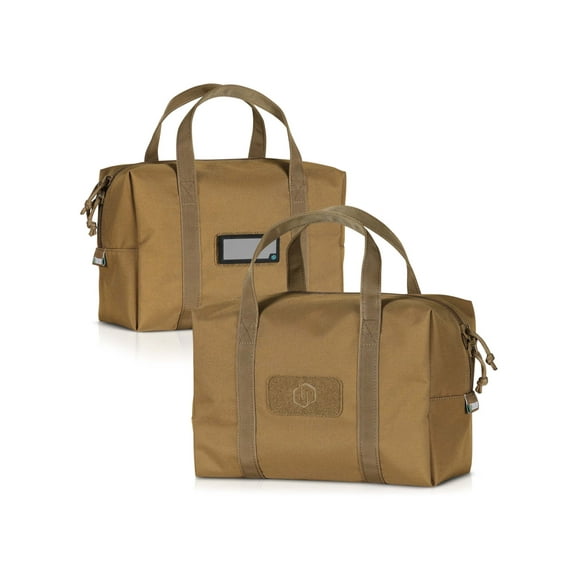 Savior Equipment Mini Hauler Duffle Bag, 2 Pack, Tan, 12.25in x 8.5in x 6in, SP-