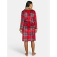 thumbnail image 2 of Martha Stewart Everyday Women's Plush Robe with Faux Fur Trim, Sizes S-XXL, 2 of 4