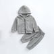 thumbnail image 2 of Odeerbi 3M-3Y Niños Niñas Conjuntos Sudaderas Con Capucha Sweatpants Dos Piezas Conjunto Sudaderas Sueltas de Manga Larga Con Capucha, 2 of 5