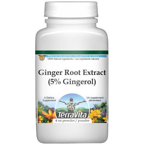 Ginger Root Extract (5 Gingerol) Powder (4 oz, Zin 514356)