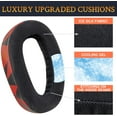 thumbnail image 4 of SOULWIT Cooling Gel Earpads Replacement for Sennheiser GSP500, GSP550, GSP600, GSP 670 Gaming Headset, Ear Pads Cushions for EPOS H6 Pro, GSP601, GSP602 Headphones - Red Storm, 4 of 6