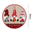 thumbnail image 3 of Almohadillas De Piso Falda de árbol de Navidad Goblin Snowflake 90cm Almohadilla de árbol de Navidad para sala de estar (ASQ73) Wdftyju Libre de BPA, 3 of 3