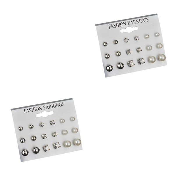 Guardurnaity Pendientes de niña de 18 piezas, estilo Simple, accesorio de moda exquisito, galvanoplastia, joyería encantadora para mujer, pendientes de Type2 NO2