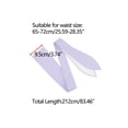 thumbnail image 4 of INSPIRE CHIC Womens Plus Size Obi Belts, Bowknot Self-Tie Wrap Around Wide Sash Waistband Belt for Dresses Light Purple 25.59-28.35", 4 of 6