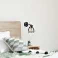 thumbnail image 2 of Alby , Kemah , Black Wall Lamp, 2 of 5