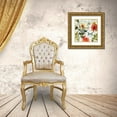 thumbnail image 3 of Audit, Lisa 20x20 Gold Ornate Wood Framed with Double Matting Museum Art Print Titled - Floral Story II on Grey, 3 of 4