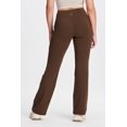 thumbnail image 2 of Pantalones de yoga Yogipace Bootcut Flare Brown para mujer, talla L, 2 of 3
