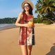 thumbnail image 3 of Fotbe Silhouette Trumpet Red Art Vestido de Verano sin Mangas para Mujer – Vestido Midi Línea A, Estilo Camiseta Floral, Vestido Playero Casual y Fluido, 3 of 7