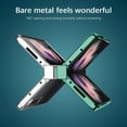 thumbnail image 4 of Compatible with Samsung Galaxy Z Fold 4 Case Plating Frame Electroplate Clear Luxury Elegant Case Camera Protector Soft TPU Shockproof Protective 3 PCS Anti-Skid Galaxy Z Fold 4 Case -Green, 4 of 12