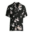 thumbnail image 2 of No Boundaries Men's Short Sleeve Printed Rayon Shirt, 2 of 6