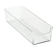 thumbnail image 3 of Simplify 2 Pack Medium 11.6" x 3.7" Rectangular Drawer Organizer, Clear, 3 of 11