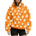 thumbnail image 3 of Xijirk Halloween All‑Over Print Pet Pouch Hoodie Kangaroo Carrier Pocket Drawstring Pullover Size:L, 3 of 5