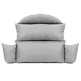thumbnail image 3 of LeisureMod All Weather 2 Person Outdoor Hanging Egg Chair Cushion, Grey, 3 of 6
