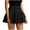 Black, variant on yillto Women's Pleated Skirt High Waisted Ruffle Tennis Short Skirts Sports Running Layered Skorts