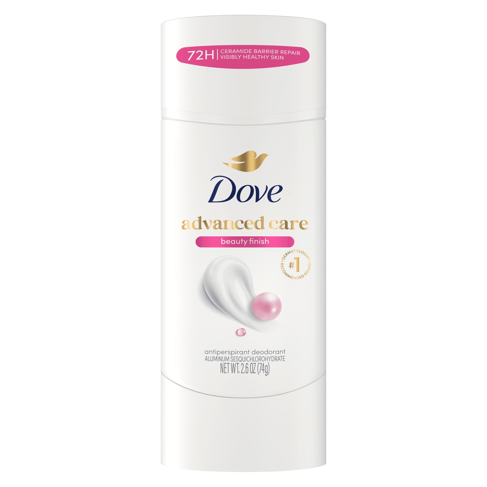 Dove Advanced Care Antiperspirant Deodorant Stick for Helping Repair Skin Barrier After Shaving, Beauty Finish with 72-Hour Sweat & Odor Protection, 2.6 oz