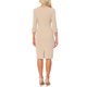 thumbnail image 3 of Vestido Vintage para Mujer Inspire Chic de Manga 3/4, Vestidos Sheath para Trabajar, Color Albaricoque, Talla L, 3 of 6