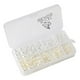thumbnail image 3 of Lote de 1000 piezas de cuentas redondas sueltas con apariencia de perlas para decoración de uñas. blanco y beige SIN AGUJERO, 3 of 9