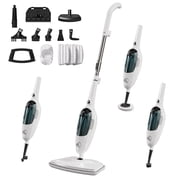 JOYMOOP Steam Mop & Handheld Steam Cleaner with 3 Pads, 1100W Electric Steam Cleaner for Home, Fast Heat 20s, Adjustable Steam, Detachable Water Tank, 11 Accessories for Floors, Windows, Clothes