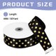 thumbnail image 2 of Cintas de Grosgrain de 50 Yardas 1-1/2 Pulgadas con Puntos Dorados Negros para Manualidades, Envoltura de Regalos, Bodas, 2 of 7