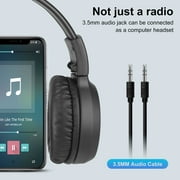 EEEKit Personal FM Radio Headphones, Portable Wireless FM Headset with Soft Ear Muffs for Daily Works