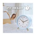 thumbnail image 2 of Alarm Clock 4.5inch Bedside Analog Alarm Clock For Bedroom Battery Operated Round Clock With Backli, 2 of 5