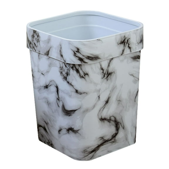 SHOWERORO 1Pc Small Waste Basket Pp Material White 31.0x24.0x24.0In For Home Kitchen Garbage Bin