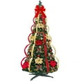thumbnail image 3 of 5Ft Collapsible Christmas Tree Pop Up Christmas Tree,Popup Christmas Trees,Pre-Decorated Xmas Tree With 200 Warm Lights,Pop Up Christmas Tree For Home Party Holiday Decorations, 3 of 7